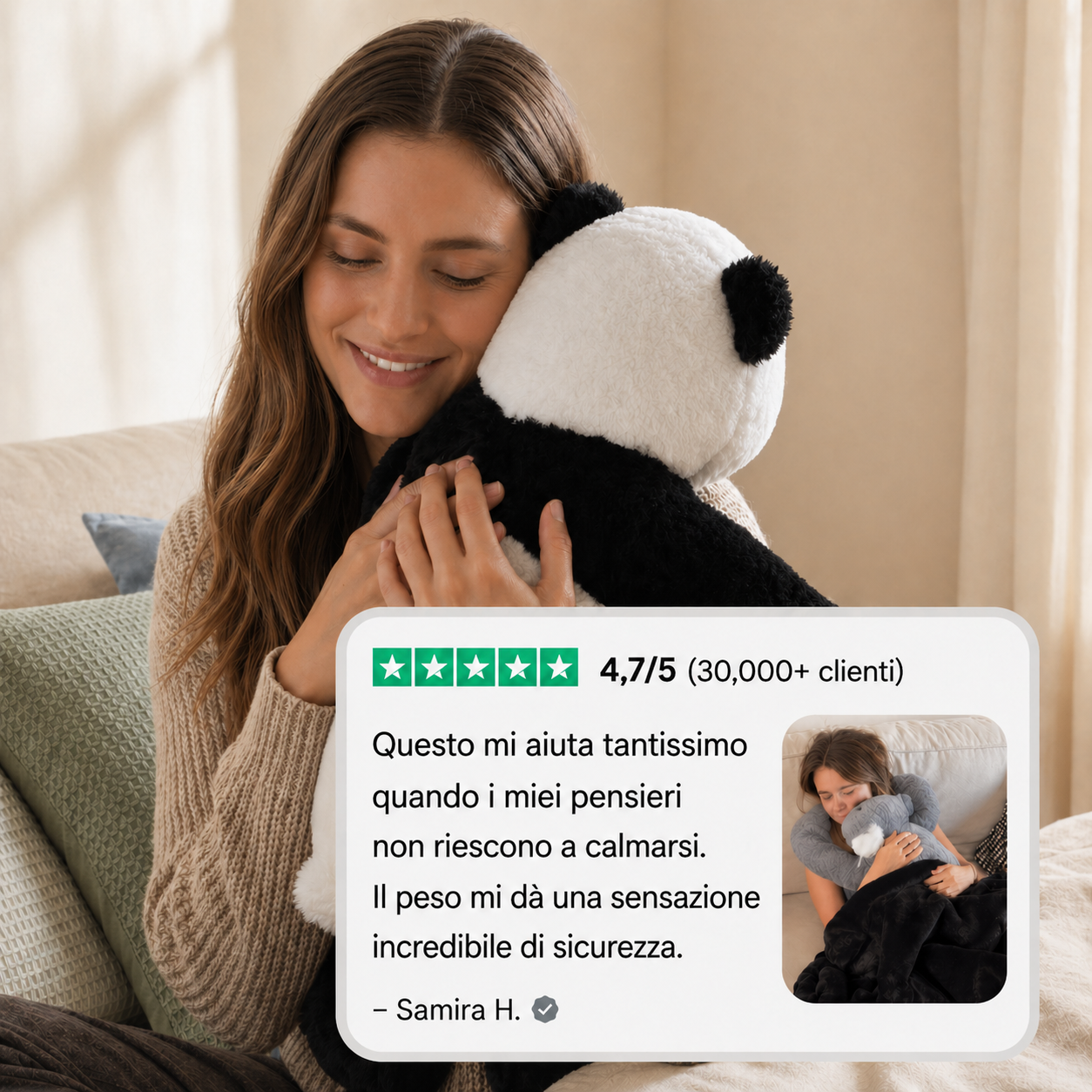CalmBuddy™ – Il Peluche Anti-Stress Che Ti Abbraccia